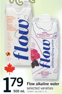 Fortinos FLOW ALKALINE WATER, 500 ML offer