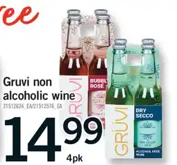 Fortinos GRUVI NON ALCOHOLIC WINE, 4 pk offer