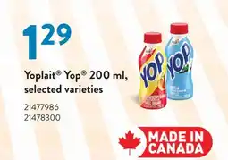 Fortinos YOPLAIT YOP , 200 ml offer