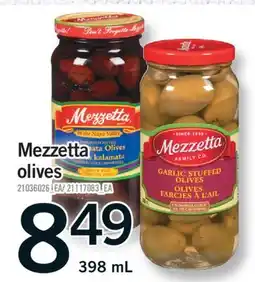 Fortinos MEZZETTA OLIVES, 398 ML offer