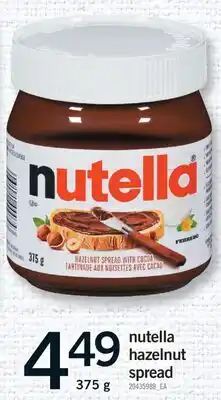 Fortinos NUTELLA HAZELNUT SPREAD, 375 g offer