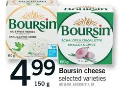 Fortinos BOURSIN CHEESE, 150 G offer