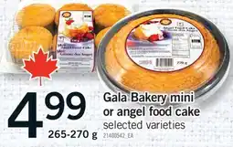Fortinos GALA BAKERY MINI OR ANGEL FOOD CAKE, 265-270 G offer