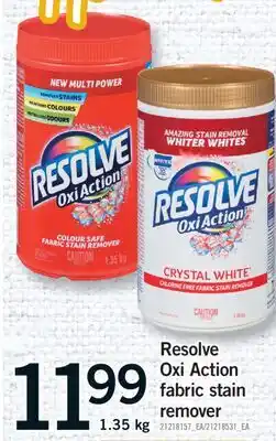 Fortinos RESOLVE OXI ACTION FABRIC STAIN REMOVER, 1.35 kg offer