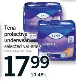 Fortinos TENA PROTECTIVE UNDERWEAR, 10-48'S offer