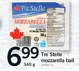 Fortinos TRE STELLE MOZZARELLA BALL, 340 G offer