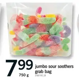 Fortinos JUMBO SOUR SOOTHERS GRAB BAG, 750 g offer