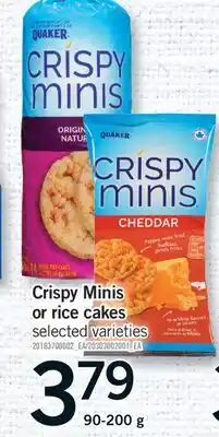 Fortinos CRISPY MINIS OR RICE CAKES RICE, 90-200 G offer