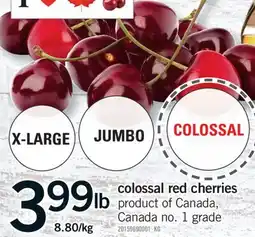 Fortinos COLOSSAL RED CHERRIES offer