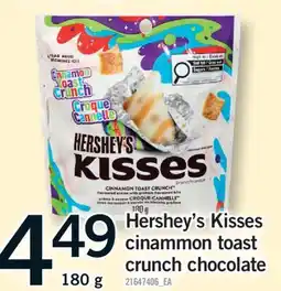 Fortinos HERSHEY'S KISSES CINAMMON TOAST CRUNCH CHOCOLATE, 180 G offer