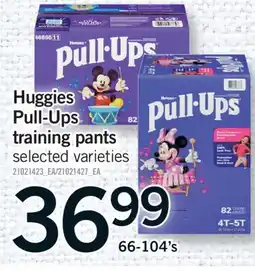 Fortinos HUGGIES PULL-UPS TRAINING PANTS, 66-140's offer