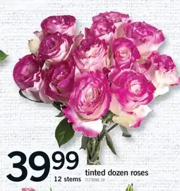 Fortinos TINTED DOZEN ROSES, 12 STEMS offer