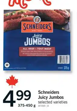 Fortinos SCHNEIDERS JUICY JUMBOS, 375-450 g offer