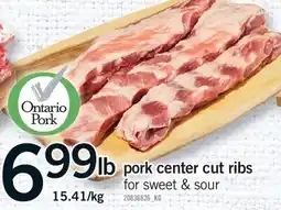 Fortinos PORK CENTER CUT RIBS offer