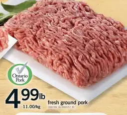 Fortinos FRESH GROUND PORK offer