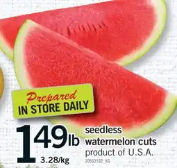 Fortinos SEEDLESS WATERMELON CUTS offer