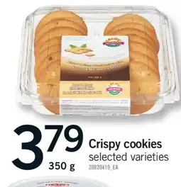 Fortinos CRISPY COOKIES, 350 g offer