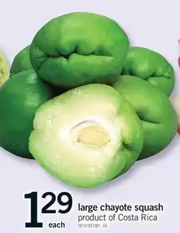 Fortinos LARGE CHAYOTE SQUASH offer