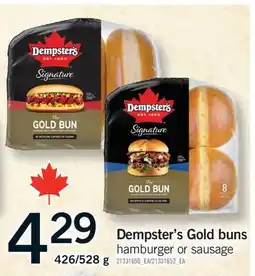 Fortinos DEMPSTER'S GOLD BUNS HAMBURGER OR SAUSAGE, 426/528 g offer