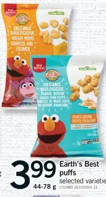 Fortinos EARTH'S BEST PUFFS, 44-78 g offer