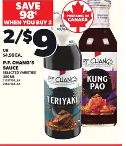 Loblaws P.F. CHANG'S SAUCE, 350 ML offer