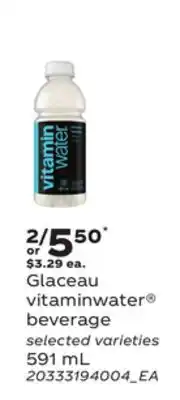 Loblaws GLACEAU VITAMINWATER BEVERAGE, 591 ML offer