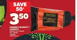 Loblaws FARMER'S MARKET CARROTS, 3 LB BAG offer