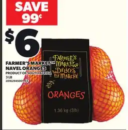 Loblaws FARMER'S MARKET NAVEL ORANGES, 3 LB offer