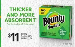 Loblaws BOUNTY NAPKIN, 400'S offer