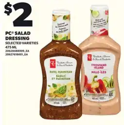 Loblaws PC SALAD DRESSING, 475 ML offer