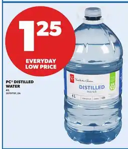 Loblaws PC DISTILLED WATER, 4L offer