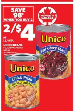 Loblaws UNICO BEANS, 540 ML offer