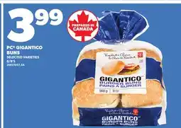Loblaws PC GIGANTICO BUNS, 6/8'S offer