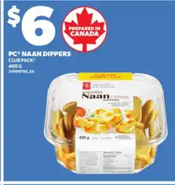 Loblaws PC NAAN DIPPERS, 400 G offer