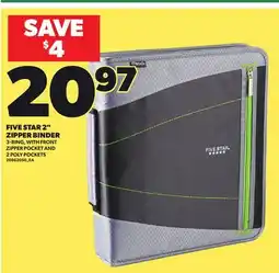 Loblaws FIVE STAR 2 ZIPPER BINDER offer