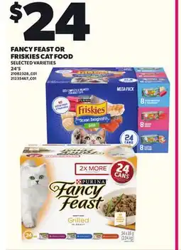 Loblaws FANCY FEAST OR FRISKIES CAT FOOD, 24'S offer