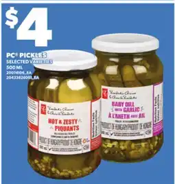 Loblaws PC PICKLES, 500 ML offer