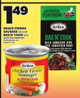 Loblaws GRACE VIENNA SAUSAGE 130 G OR BAG N' COOK 3s offer