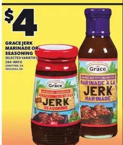 Loblaws GRACE JERK MARINADE OR SEASONING, 284-480 G offer