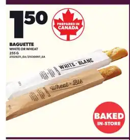 Loblaws BAGUETTE WHITE OR WHEAT, 255G offer