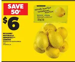 Loblaws NO NAME NATURALLY IMPERFECT LEMONS, 3 LB offer