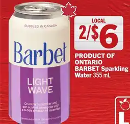 Foodland BARBET Sparkling Water offer