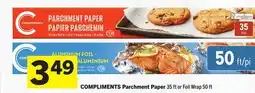 Foodland COMPLIMENTS Parchment Paper offer