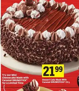 Foodland Dessert Cake Made With Caramel DRUMSTICK offer