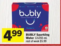 Foodland BUBLY Sparkling Water offer