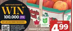 Foodland Fresh Peaches offer