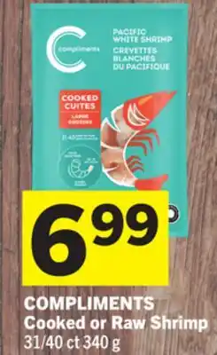 Foodland COMPLIMENTS Cooked or Raw Shrimp offer