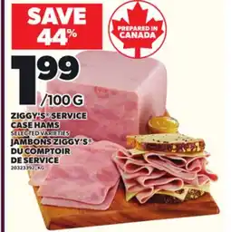 Independent Grocer ZIGGY'S SERVICE CASE HAMS offer