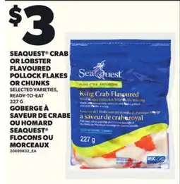 Independent Grocer SEAQUEST CRAB OR LOBSTER FLAVOURED POLLOCK FLAKES OR CHUNKS offer
