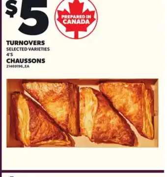 Independent Grocer TURNOVERS, 4'S offer